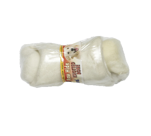 Raw Hide White Knotted Bone 6/7