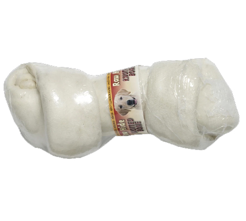 Raw Hide White Knotted Bone 8/9