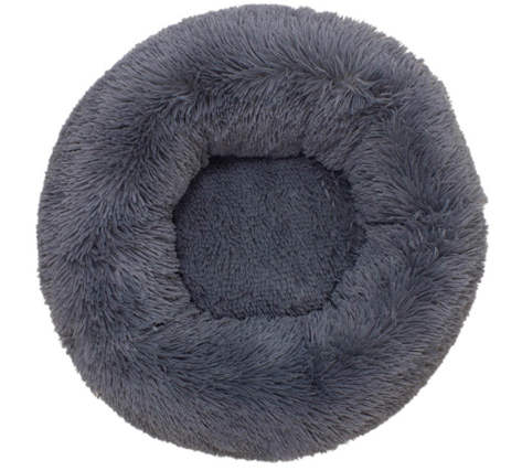 Grey Soft Round Bed Alternate View
