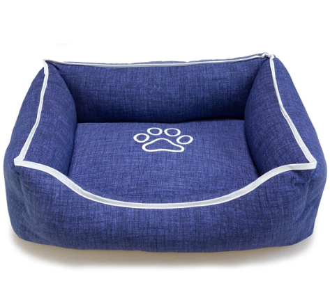 Blue Square Bed